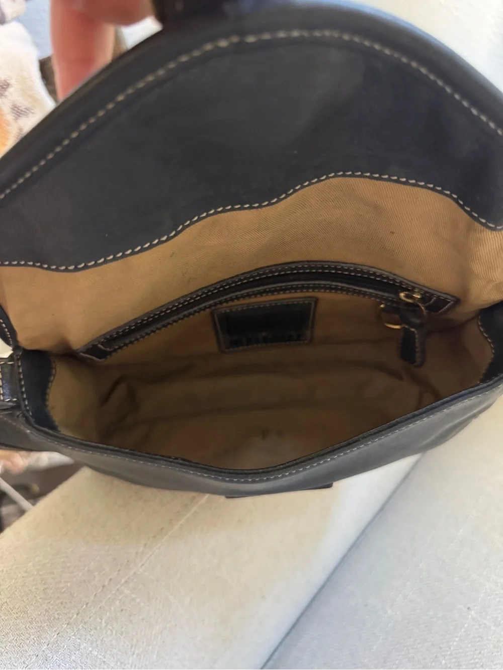 Vintage Coach Soho Black Leather Buckle Flap Shoulder Bag 9127